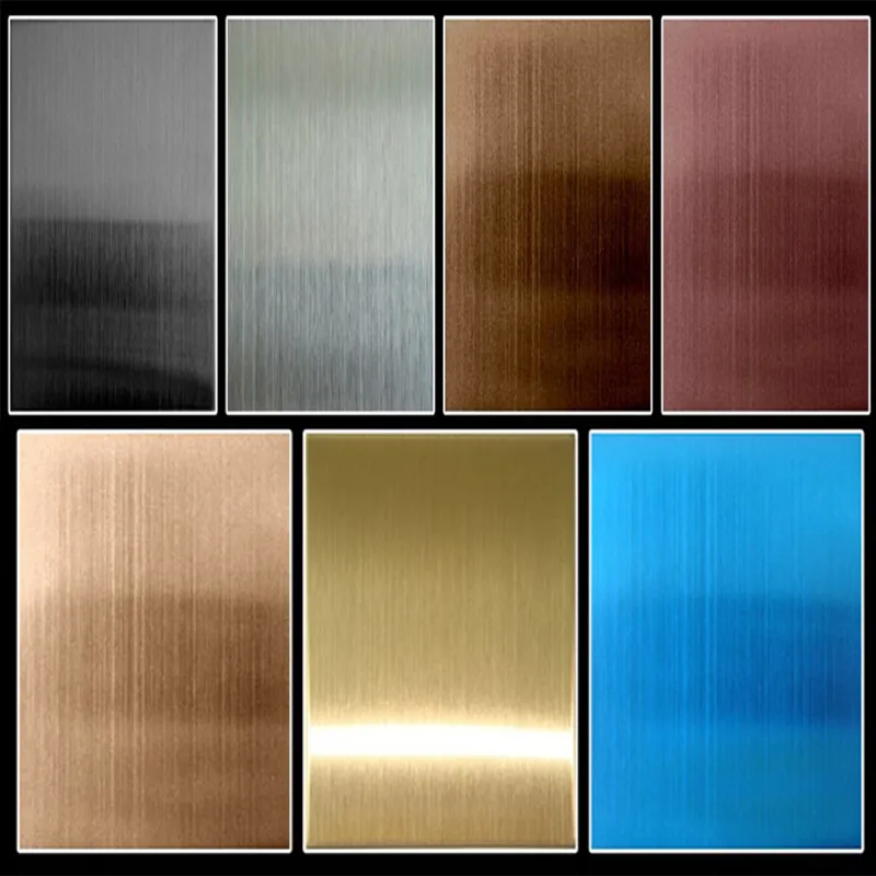 Colored stainless steel plate